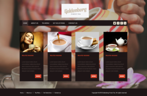 Web Design par kranthi.siriit pour Goldenberg Finest Tea | Design : #7130189
