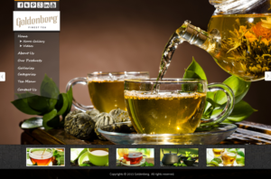 Web Design par kranthi.siriit pour Goldenberg Finest Tea | Design : #7130190
