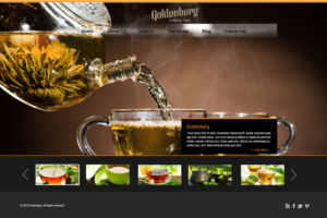 Web Design par kranthi.siriit pour Goldenberg Finest Tea | Design : #7130192