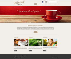 Diseño Web por pb para Goldenberg Finest Tea | Diseño: #7115149