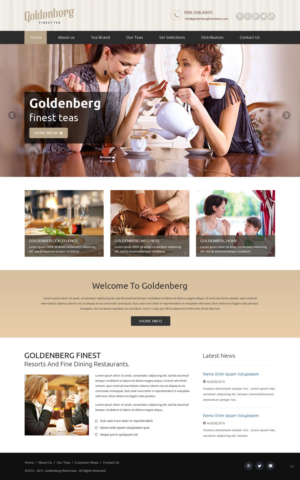 Diseño Web por pb para Goldenberg Finest Tea | Diseño: #7115151