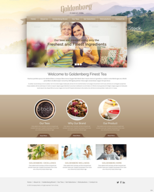 Diseño Web por pb para Goldenberg Finest Tea | Diseño: #7123193