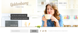 Web Design par Sujit Banerjee pour Goldenberg Finest Tea | Design : #7129017