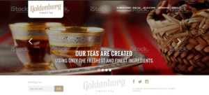 Web Design par Sujit Banerjee pour Goldenberg Finest Tea | Design : #7129018