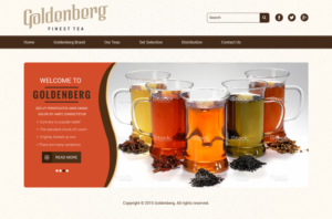 Web Design par Sujit Banerjee pour Goldenberg Finest Tea | Design : #7129049