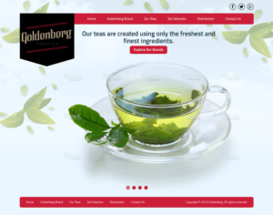 Diseño Web por Sujit Banerjee para Goldenberg Finest Tea | Diseño: #7129050