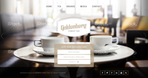 Diseño Web por Sujit Banerjee para Goldenberg Finest Tea | Diseño: #7129089