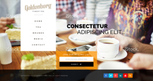 Diseño Web por Sujit Banerjee para Goldenberg Finest Tea | Diseño: #7129090