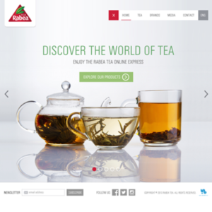 Web Design par zunaira 2 pour Goldenberg Finest Tea | Design : #7136694