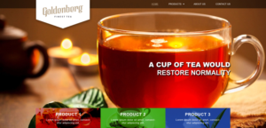 Web Design par Roy pour Goldenberg Finest Tea | Design : #7155627