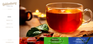 Web Design par Roy pour Goldenberg Finest Tea | Design : #7155635