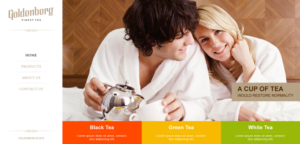 Web Design par Roy pour Goldenberg Finest Tea | Design : #7162380