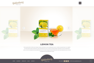 Web Design par rajasekar pour Goldenberg Finest Tea | Design : #7180633