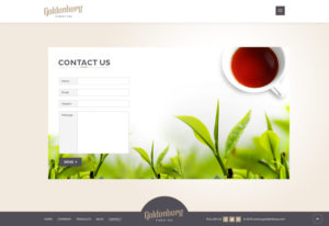 Web Design par rajasekar pour Goldenberg Finest Tea | Design : #7180634