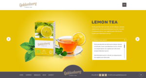 Web Design par rajasekar pour Goldenberg Finest Tea | Design : #7180635