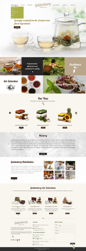 Finest tea brand needs new web design | Web-Design von Da Miracle