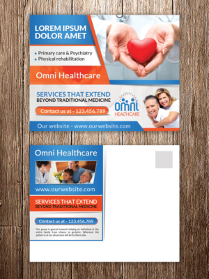 Design de Carte Postale par debdesign pour Omni healthcare  | Design : #7127539
