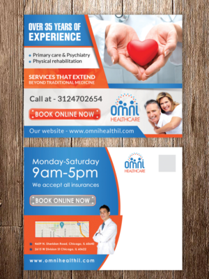 Design de Carte Postale par debdesign pour Omni healthcare  | Design : #7282751