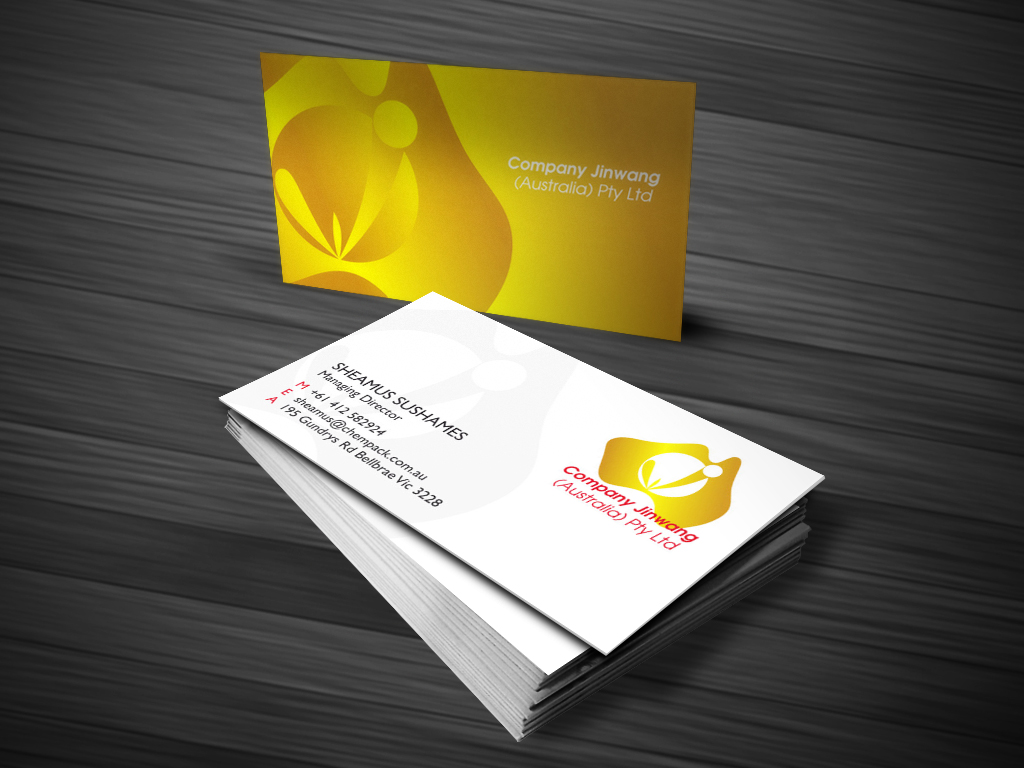Diseño de Tarjeta de Presentación por Atvento Graphics para Jinwang (Australia) Pty Ltd | Diseño #1834336