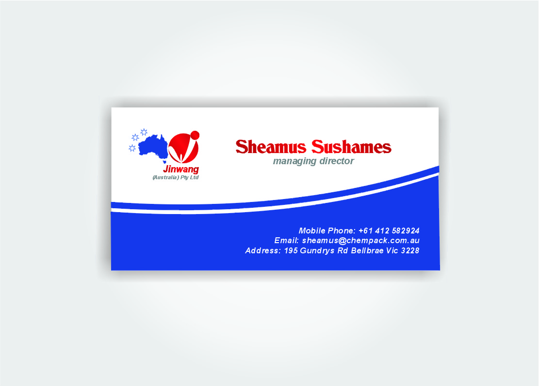 Business Card Design by Betty for Jinwang (Australia) Pty Ltd | Design #1845441