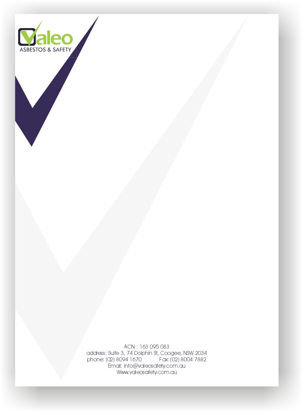 Design En-Tête par Joy pour Valeo Asbestos & Safety | Design #1827056