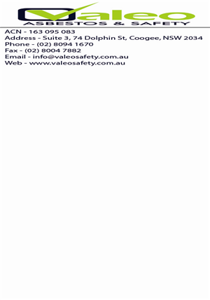 Design En-Tête par Exclusive4U pour Valeo Asbestos & Safety | Design #1828546