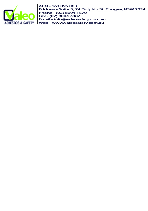 Letterhead Design by Exclusive4U for Valeo Asbestos & Safety | Design #1828568