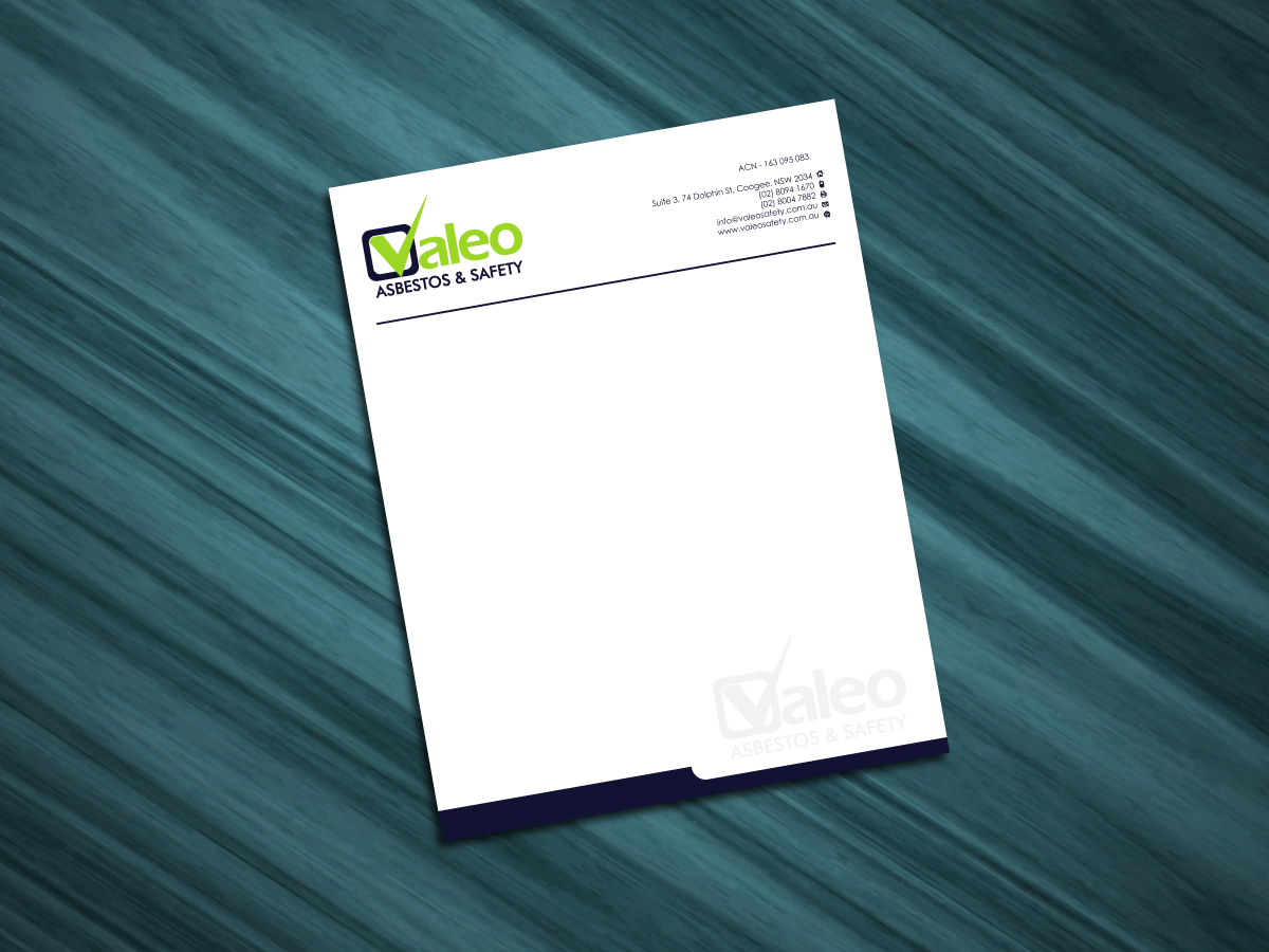 Design En-Tête par ChizZech pour Valeo Asbestos & Safety | Design #1829707