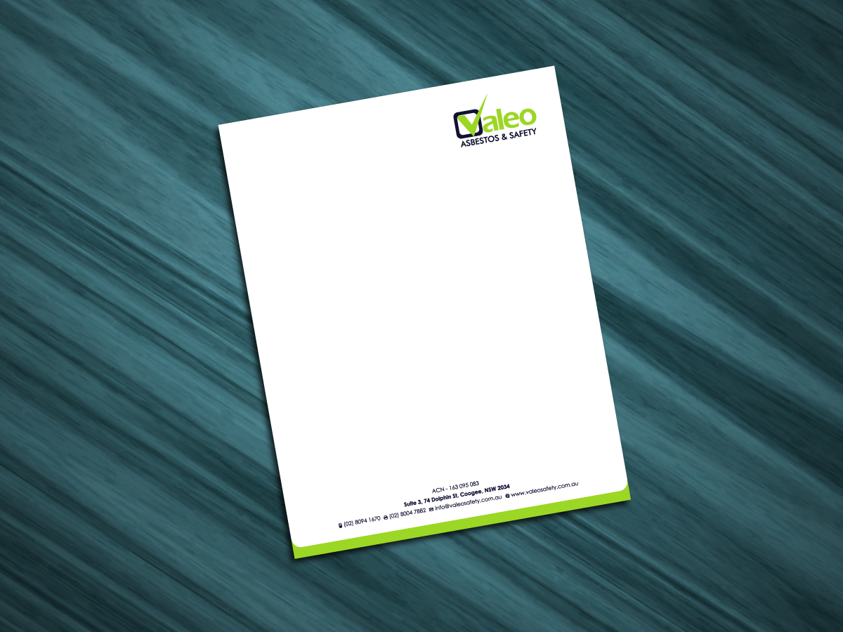 Design En-Tête par ChizZech pour Valeo Asbestos & Safety | Design #1838221