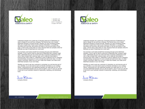 Letterhead Design by Atvento Graphics for Valeo Asbestos & Safety | Design: #1842115