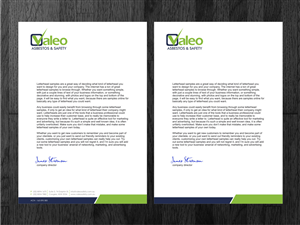 Letterhead Design by Atvento Graphics for Valeo Asbestos & Safety | Design: #1847541