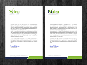 Letterhead Design by Atvento Graphics for Valeo Asbestos & Safety | Design: #1872019