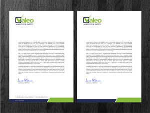 Letterhead Design by Atvento Graphics for Valeo Asbestos & Safety | Design: #1872278