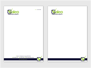 Letterhead Design by Viktorijan for Valeo Asbestos & Safety | Design: #1822166