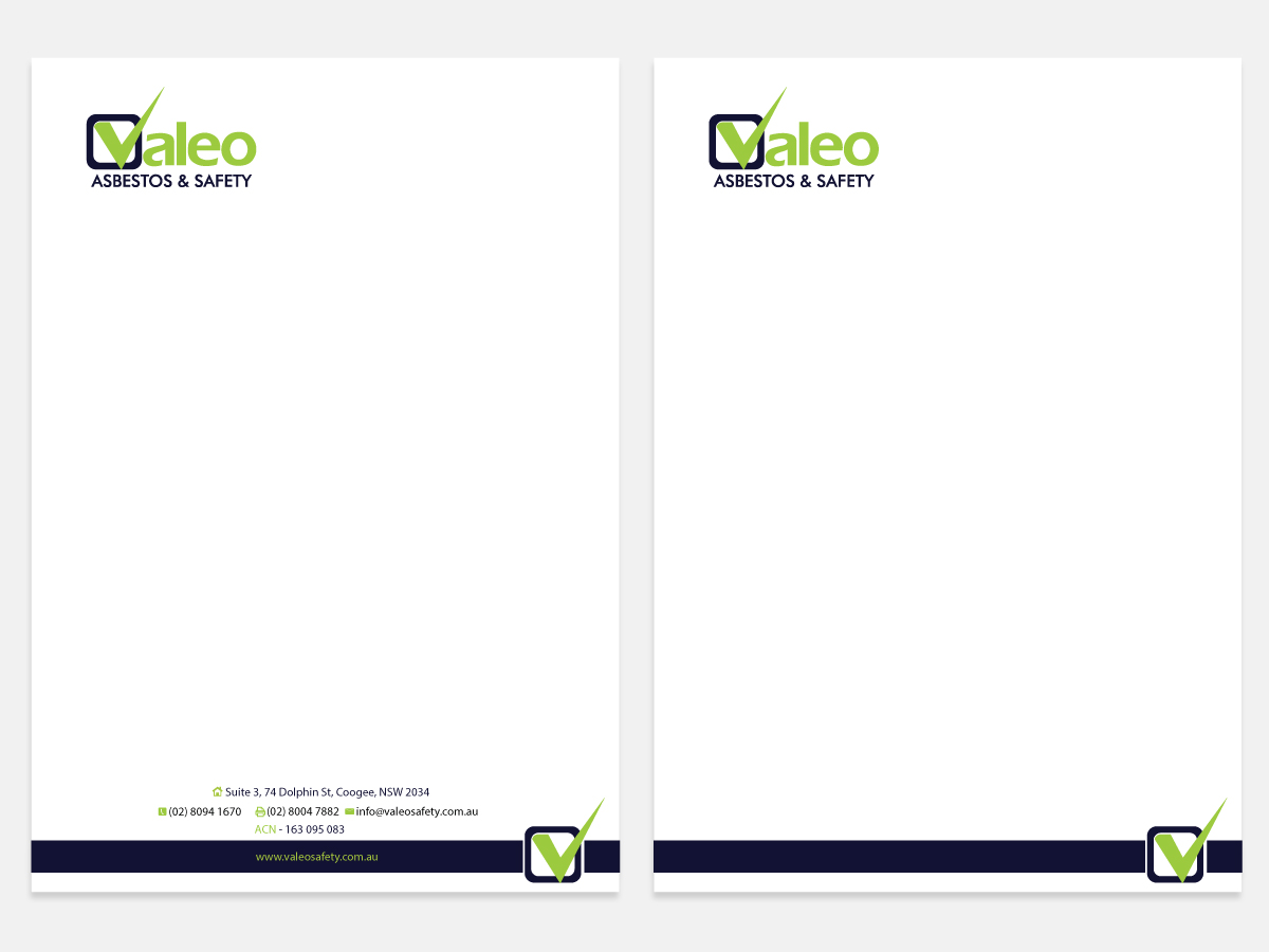 Design En-Tête par Viktorijan pour Valeo Asbestos & Safety | Design #1841185