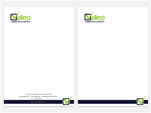 Letterhead Design by Viktorijan for Valeo Asbestos & Safety | Design: #1841185