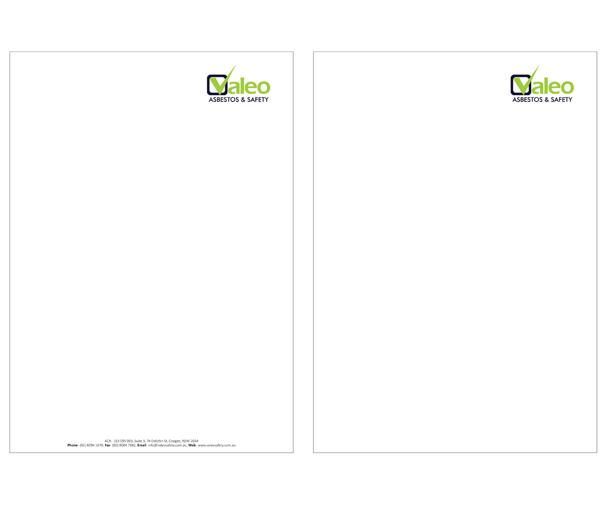 Design En-Tête par Creativecognate pour Valeo Asbestos & Safety | Design #1824779