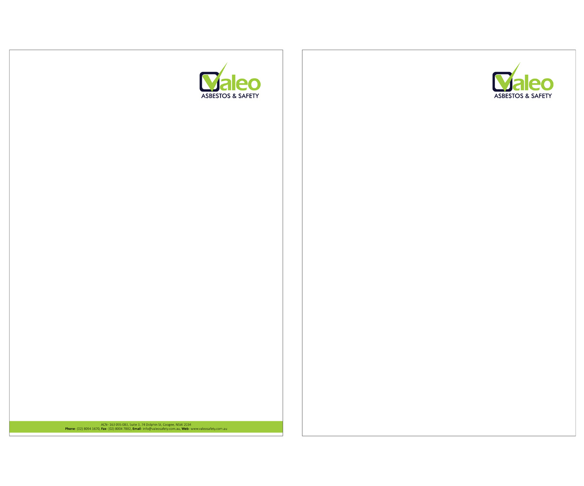 Design En-Tête par Creativecognate pour Valeo Asbestos & Safety | Design #1824817