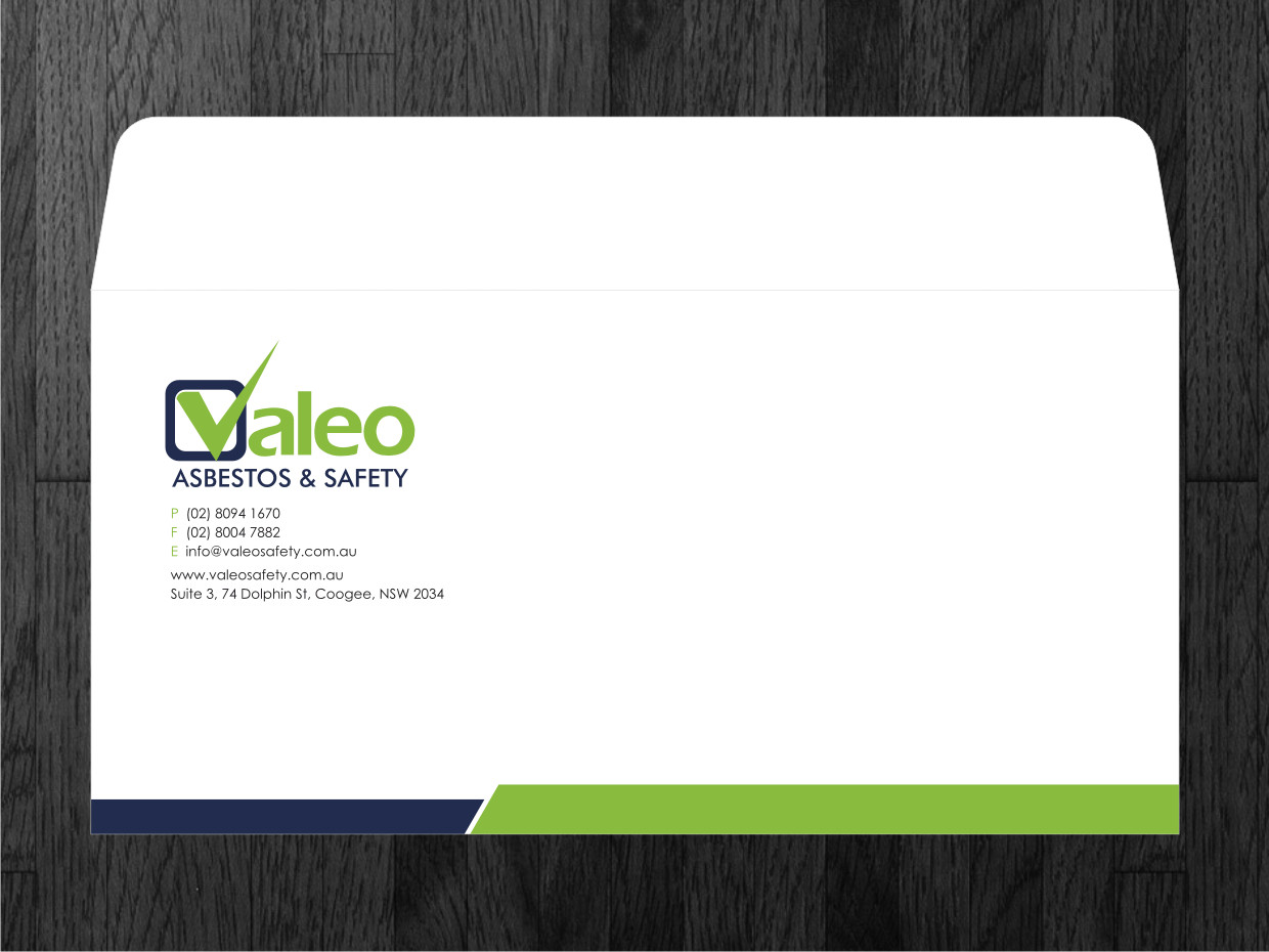 Briefumschlag-Design von Atvento Graphics für Valeo Asbestos & Safety | Design #1837453