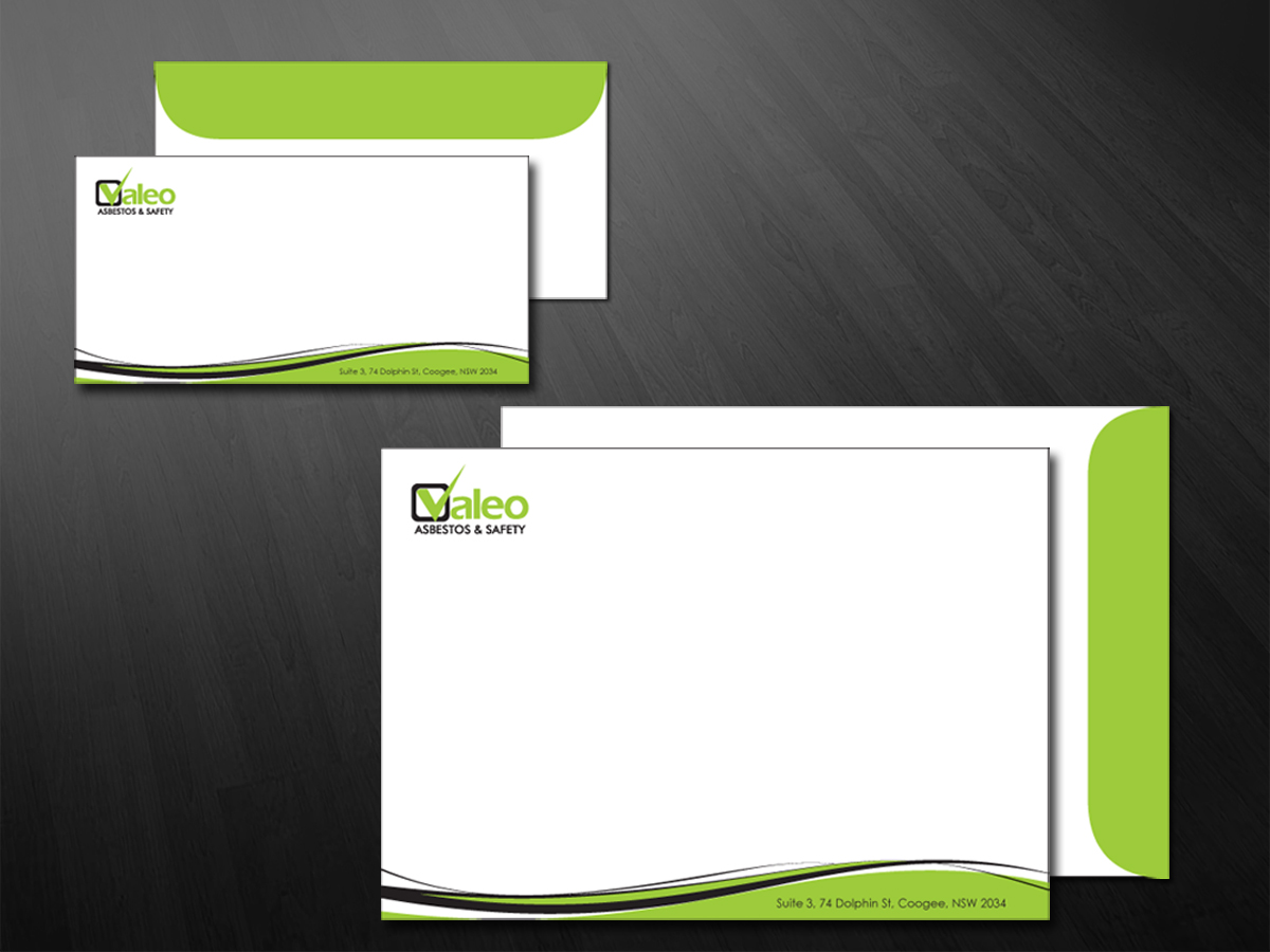 Diseño de Sobre por Inventive_Jewel para Valeo Asbestos & Safety | Diseño #1824156
