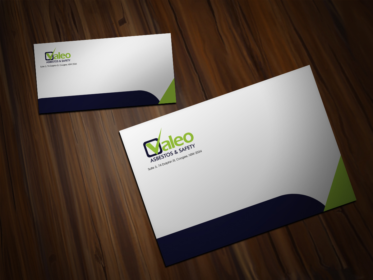Envelope Design by Scorpius design for Valeo Asbestos & Safety | Design #1837651