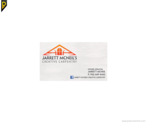 Business Card Design by poisonvectors for Jarrett Mcneil''s Creative Carpentry | Design #7117900