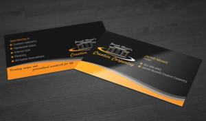 Visitenkarten-Design von premnice für Jarrett Mcneil''s Creative Carpentry | Design: #7150999