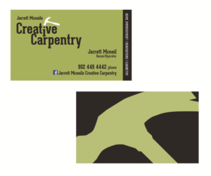 Visitenkarten-Design von iD_intelligentDesign für Jarrett Mcneil''s Creative Carpentry | Design: #7127067