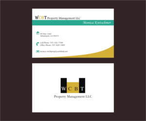 Business Card Design by Axaviy Design for WCBT Property Management LLC | Design: #7166168
