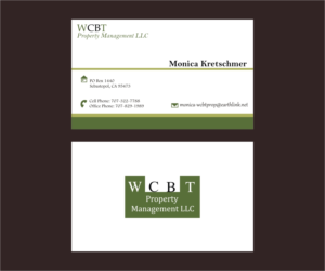 Business Card Design by Axaviy Design for WCBT Property Management LLC | Design: #7166202