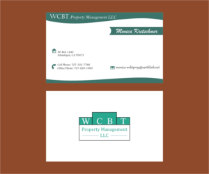 Business Card Design by Axaviy Design for WCBT Property Management LLC | Design: #7184536