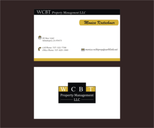 Business Card Design by Axaviy Design for WCBT Property Management LLC | Design: #7184546
