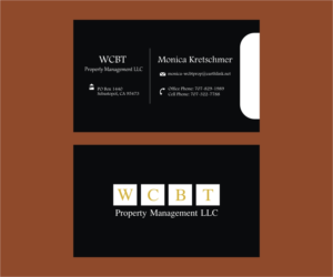 Business Card Design by Axaviy Design for WCBT Property Management LLC | Design: #7198279
