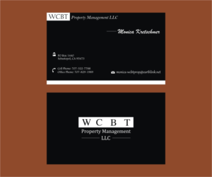 Business Card Design by Axaviy Design for WCBT Property Management LLC | Design: #7198286